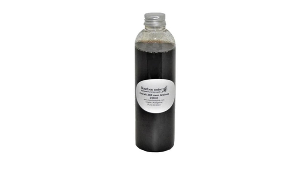 Extrait de vanille 200 avec graines Bourbon Noire® - Flacon 250 ml